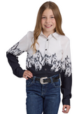 Roper Girls Five Star Collection L/S Shirt (80590090) Print Black [SD]