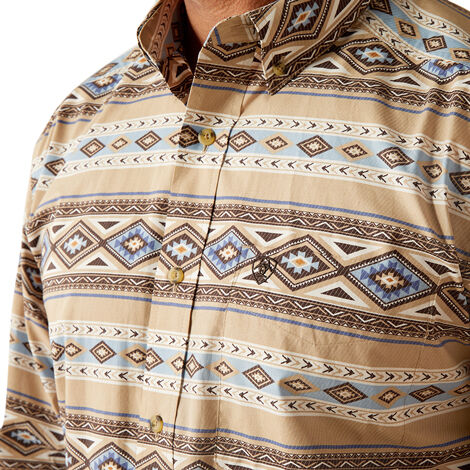 Ariat Mens Cory L/S Shirt (10054089) Brown [SD]