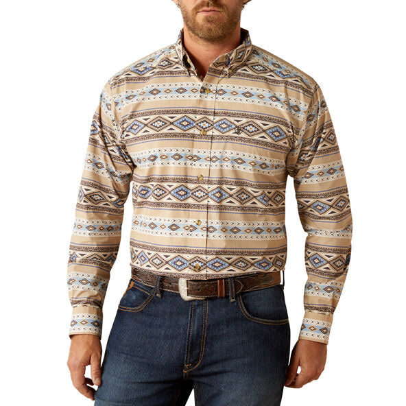 Ariat Mens Cory L/S Shirt (10054089) Brown [SD]