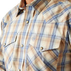Ariat Mens Pro Series Clint L/S Snap Shirt (10054075) Khaki [SD]