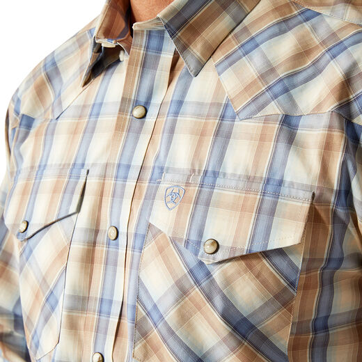 Ariat Mens Pro Series Clint L/S Snap Shirt (10054075) Khaki [SD]