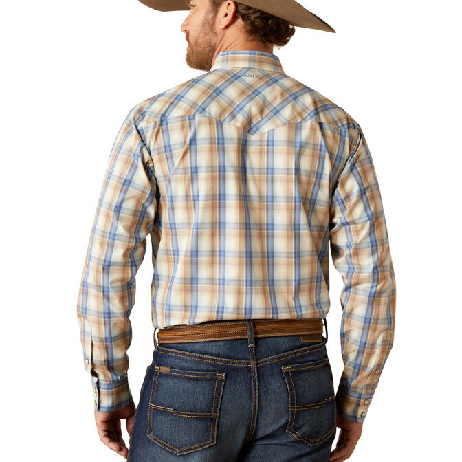 Ariat Mens Pro Series Clint L/S Snap Shirt (10054075) Khaki [SD]