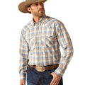 Ariat Mens Pro Series Clint L/S Snap Shirt (10054075) Khaki [SD]