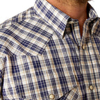 Ariat Mens Pro Series Caine L/S Snap Shirt (10054074) Navy [SD]