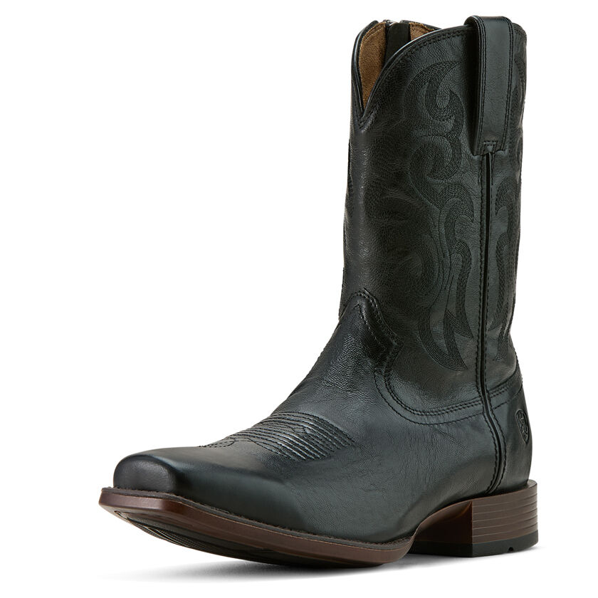 Ariat Mens Bodie Western Boots (10061151) Iron Black [SD]