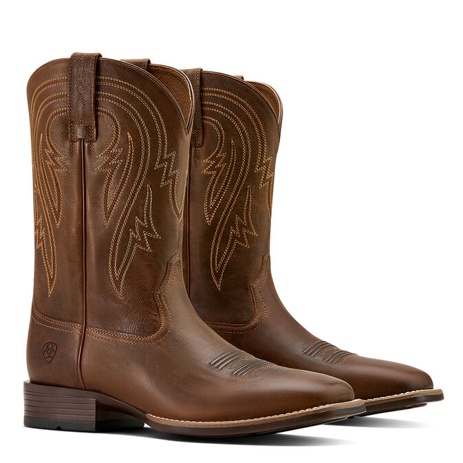 Ariat Mens Plano Western Boots (10061196) Woody Tan
