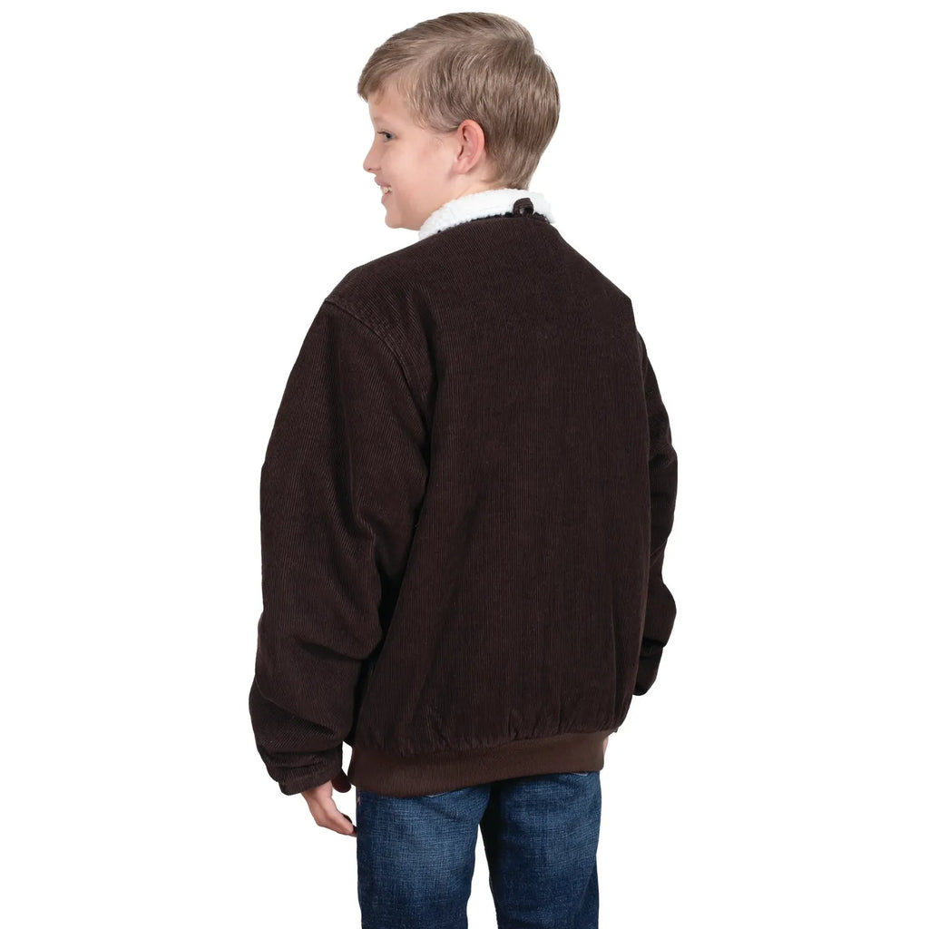 Just Country Childrens Diamantina Sherpa Corduroy Jacket (BWOJ2501) Chocolate [SD]