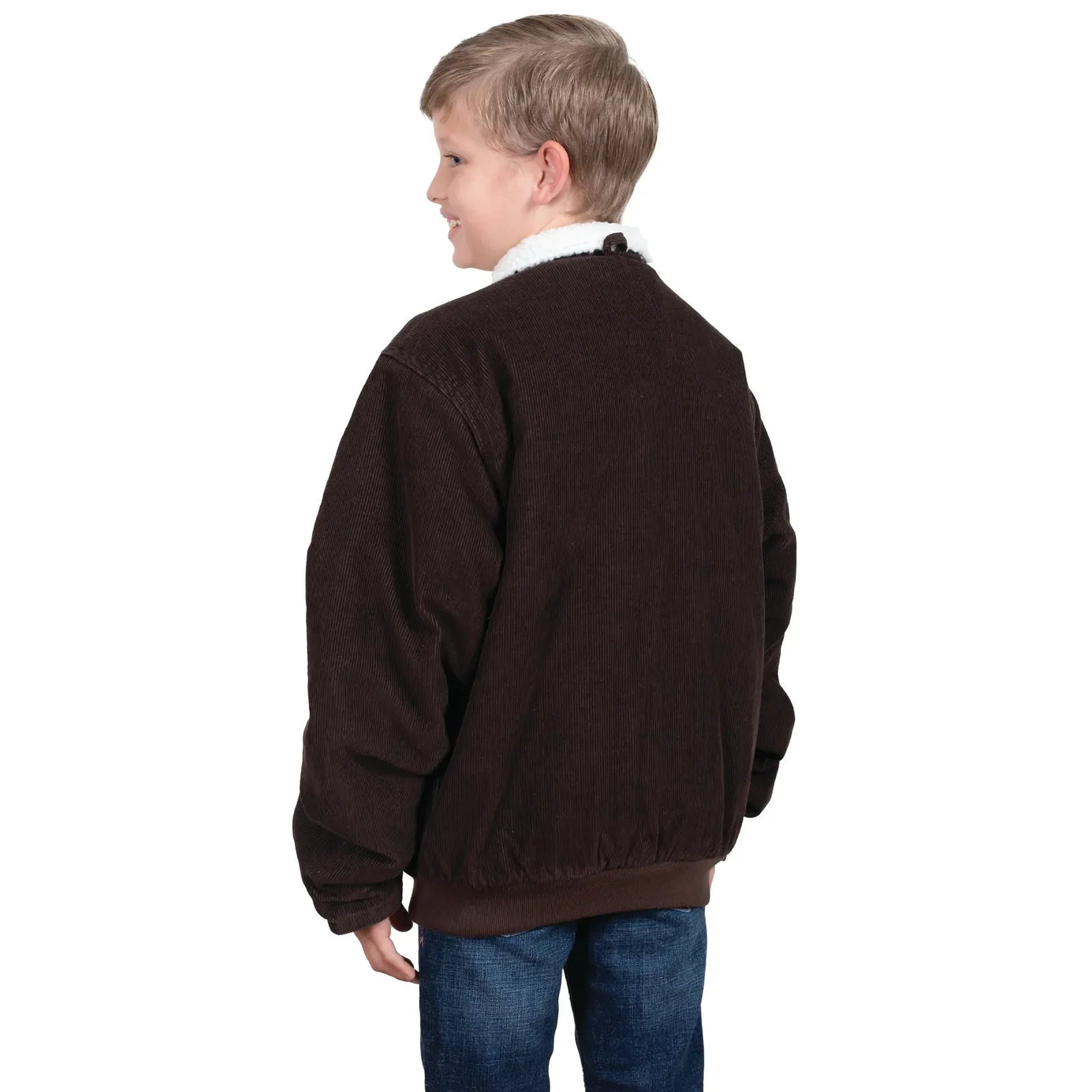 Just Country Childrens Diamantina Sherpa Corduroy Jacket (BWOJ2501) Chocolate [SD]