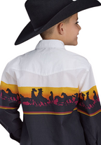 Roper Boys Vintage Collection L/S Shirt (30421219) Print Black