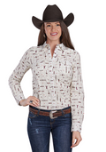 Roper Womens Vintage Collection L/S Shirt (50486202) Print Brown [SD]