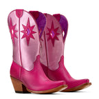 Ariat Womens Starlight Western Boots (10061314) Diva Pink/Pale Rose Shine [SD]