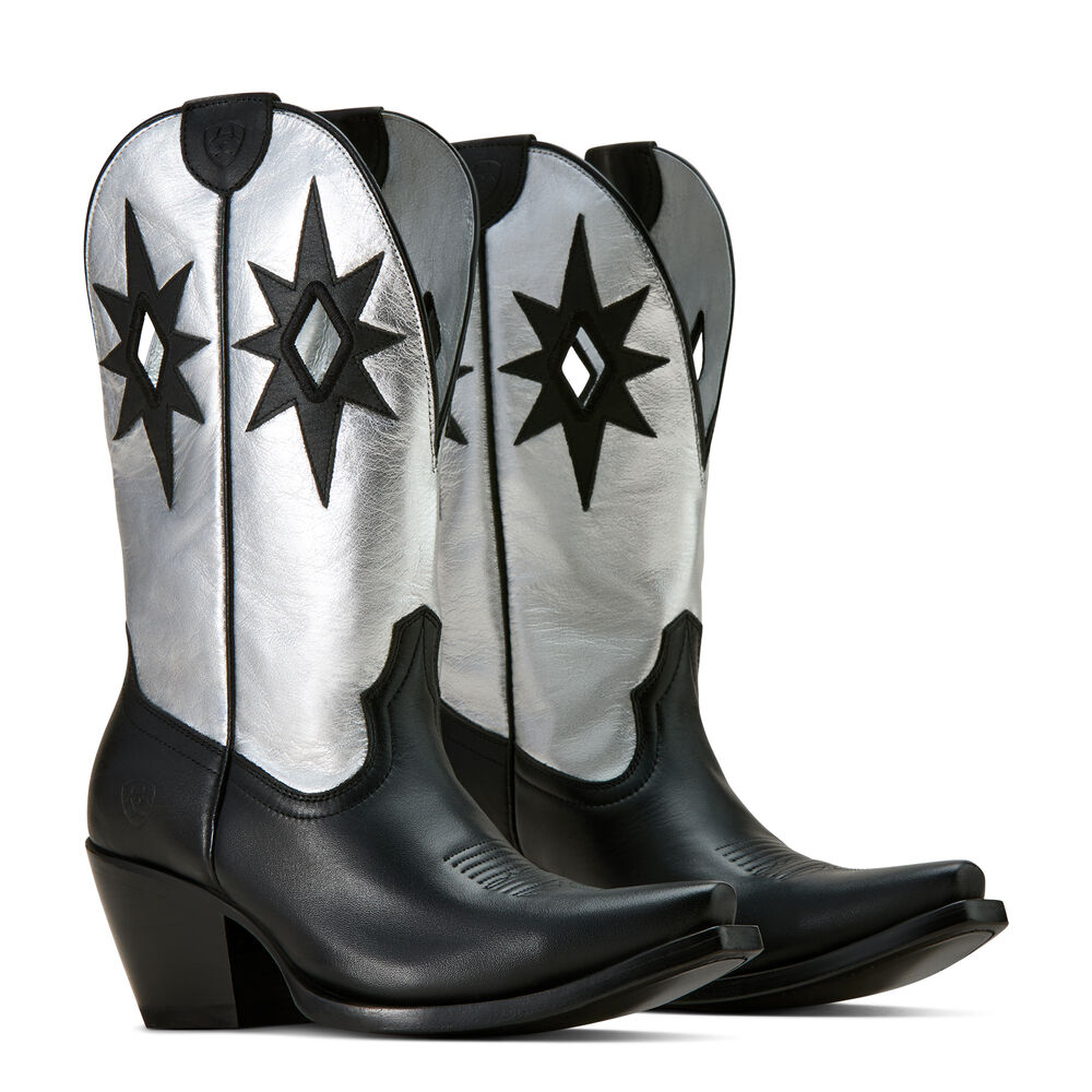 Ariat Womens Starlight Western Boots (10061315) Obsidian/Shiny Buckle [SD]