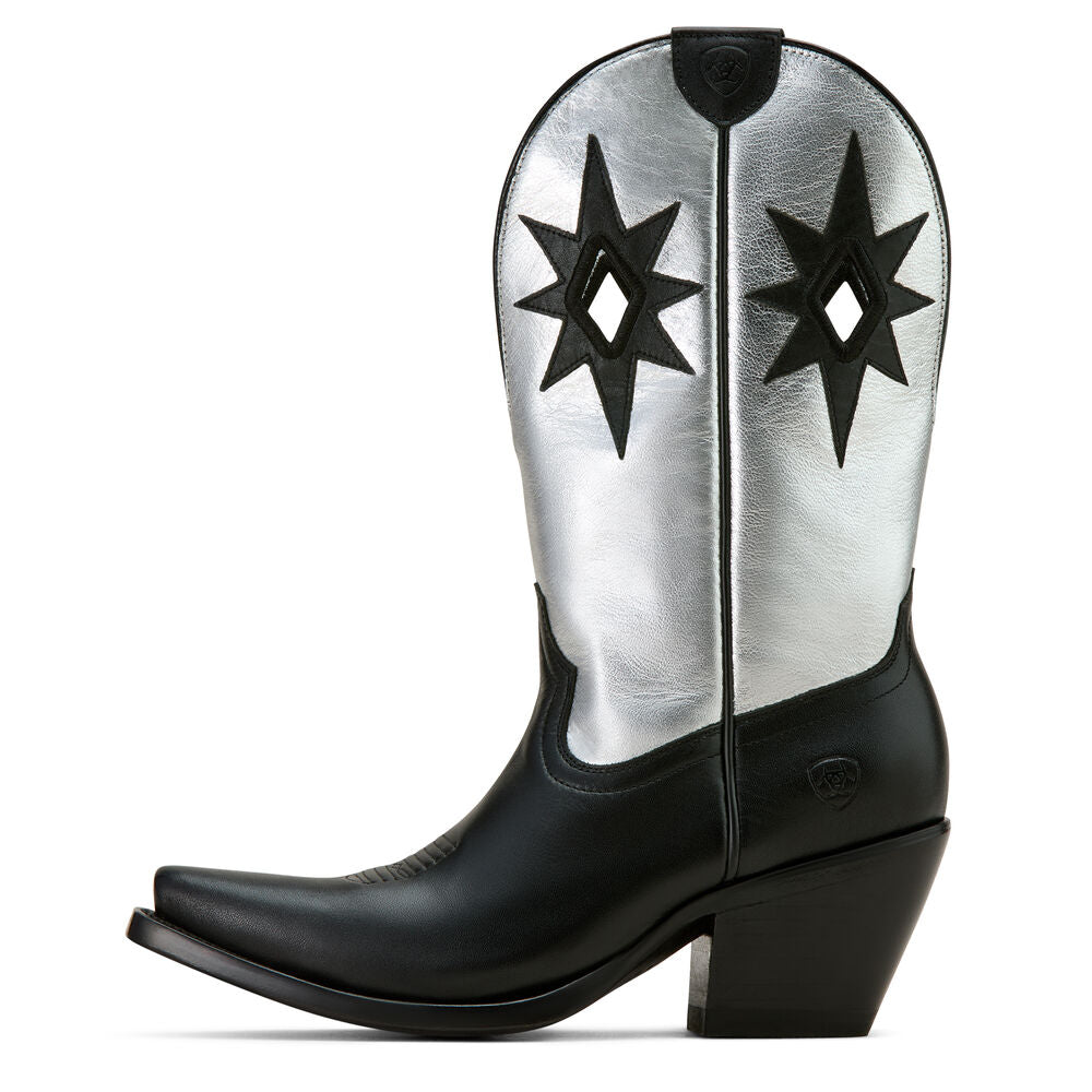 Ariat Womens Starlight Western Boots (10061315) Obsidian/Shiny Buckle [SD]