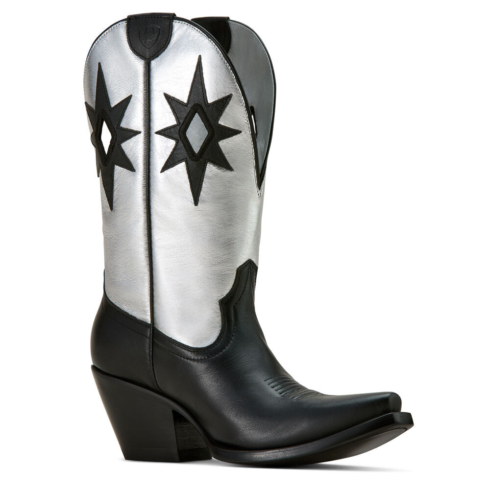 Ariat Womens Starlight Western Boots (10061315) Obsidian/Shiny Buckle [SD]