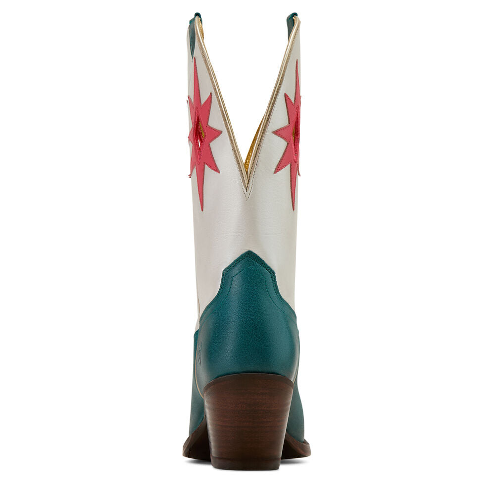 Ariat Womens Starlight Western Boots (10061313) Turquoise/Pearly White [SD]