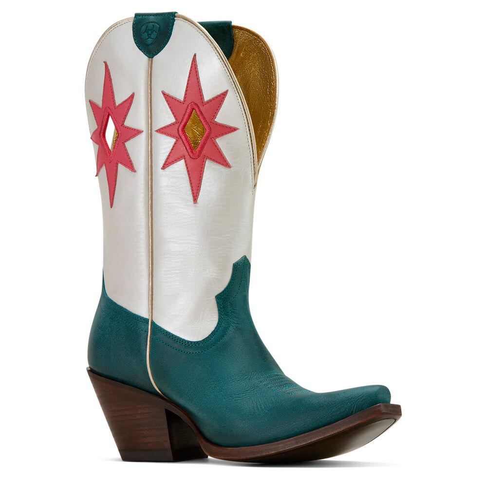 Ariat Womens Starlight Western Boots (10061313) Turquoise/Pearly White [SD]