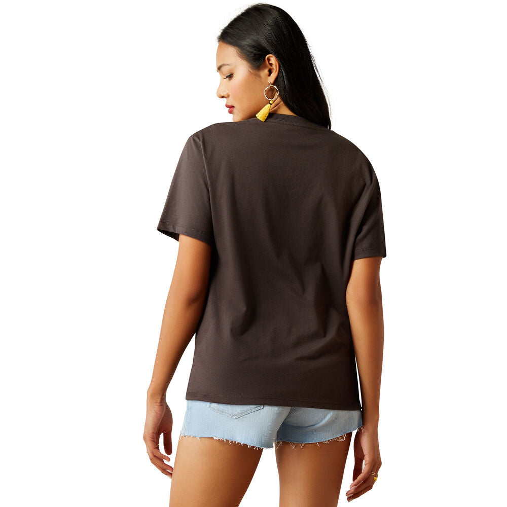 Ariat Womens No Roads S/S Tee (10055163) Vintage Black