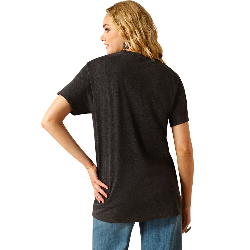 Ariat Womens Postcard S/S Tee (10055164) Charcoal Heather