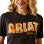 Ariat Womens Postcard S/S Tee (10055164) Charcoal Heather