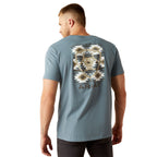 Ariat Mens Eagle Rock S/S Tee (10054832) Light Denim