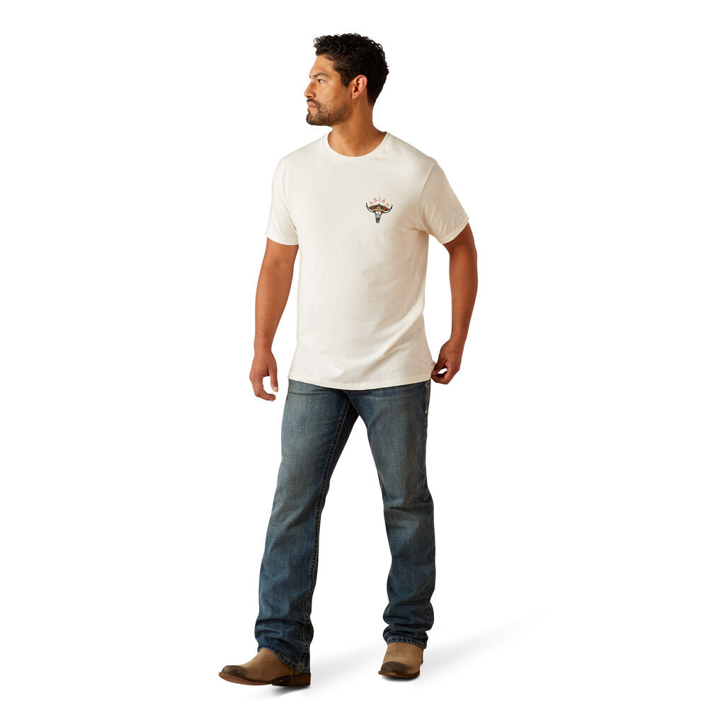 Ariat Mens Mexicali S/S Tee (10054829) Antique White