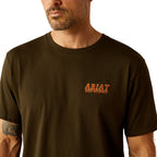 Ariat Mens Armadillo On A Half Shell S/S Tee (10054843) Dark Olive