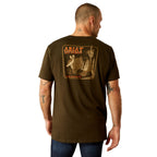 Ariat Mens Armadillo On A Half Shell S/S Tee (10054843) Dark Olive