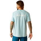 Ariat Mens Southwest Simple S/S Tee (10054831) Blue Heather
