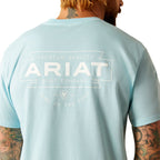 Ariat Mens Southwest Simple S/S Tee (10054831) Blue Heather