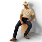 Ariat Mens Bronc Ridin Heritage S/S Tee (10054835) Natural