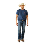 Ariat Mens Diamond Valley S/S Tee (10054769) Space Blue