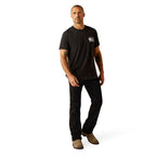 Ariat Mens Rwb S/S Tee (10054771) Charcoal Heather