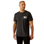 Ariat Mens Rwb S/S Tee (10054771) Charcoal Heather