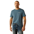 Ariat Mens Southwest Hexa Deca S/S Tee (10054770) Lagoon Green