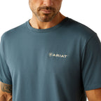 Ariat Mens Southwest Hexa Deca S/S Tee (10054770) Lagoon Green