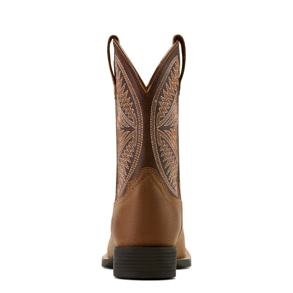 Ariat Youth Ruidoso Western Boots (10061136) Pearl/Chocolate Brown