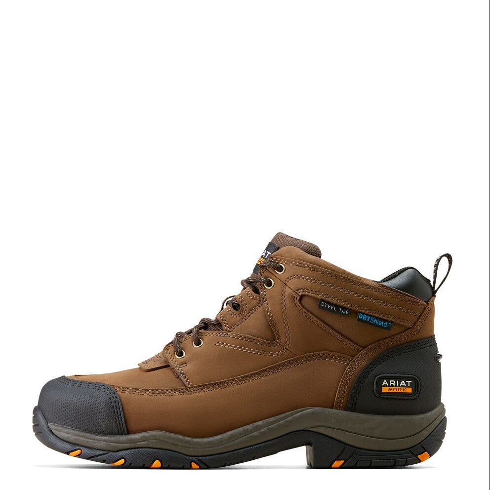 Ariat Work Range Mens Duraterrain H2O Steel Toe Shoes (10047764) Distressed Brown