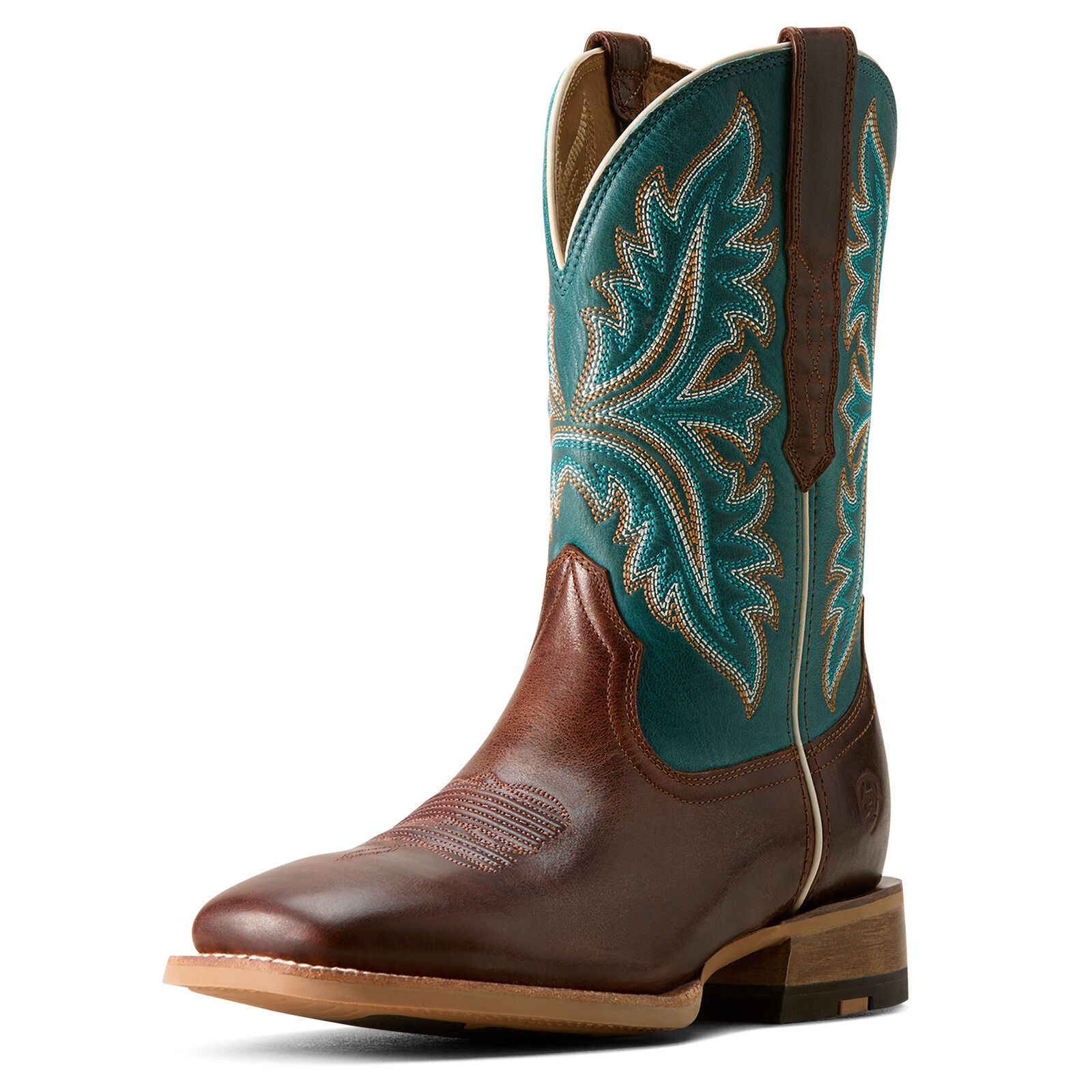 Ariat Mens Walker Western Boots (10061240) Espresso/Scuba Blue