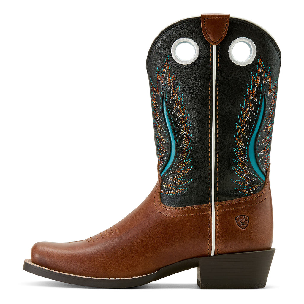 Ariat Youths Futurity Fort Worth Western Boots (10061206) Coyote Brown/Madison Avenue [SD]