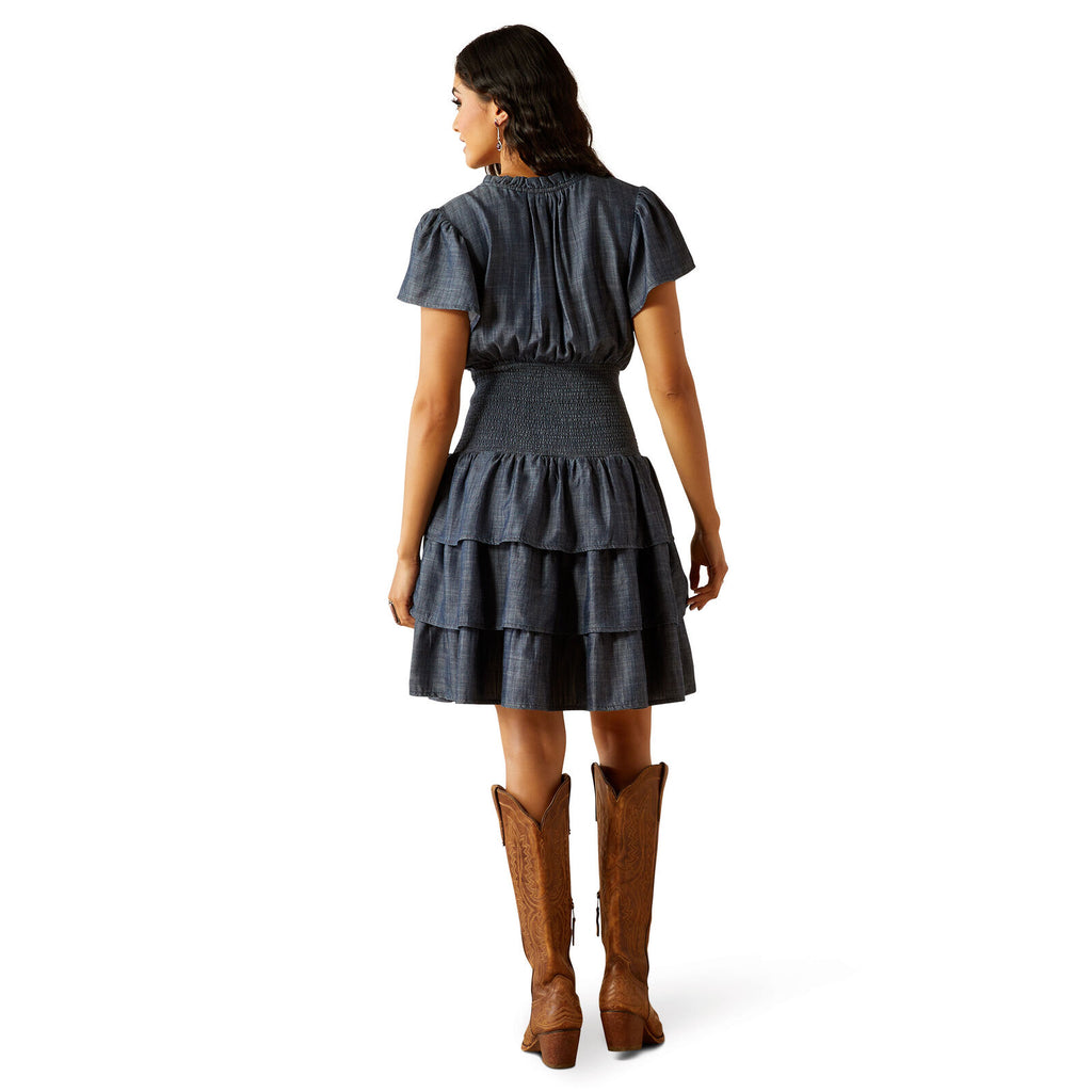 Ariat Womens Stellar Dress (10054548) Medium Blue Chambray