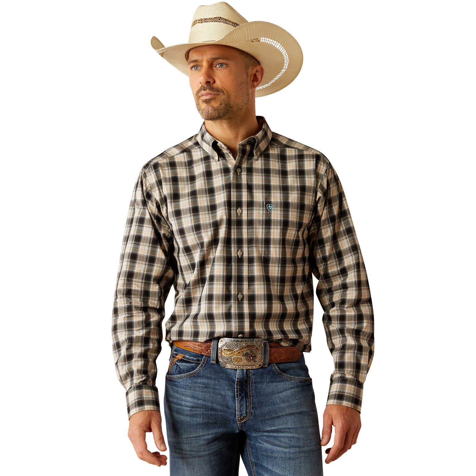 Ariat Mens Pro Series Garrett Classic Fit L/S Shirt (10054651) Black