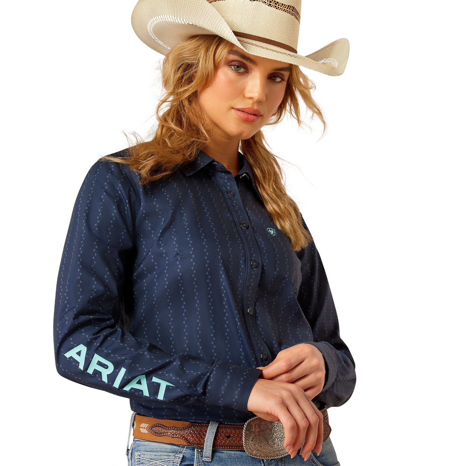 Ariat Womens Team Kirby Pro L/S Shirt (10054759) Pompei Print