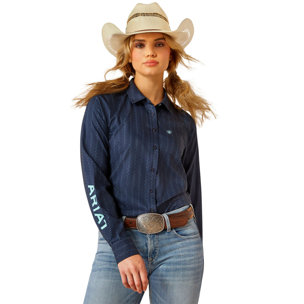 Ariat Womens Team Kirby Pro L/S Shirt (10054759) Pompei Print