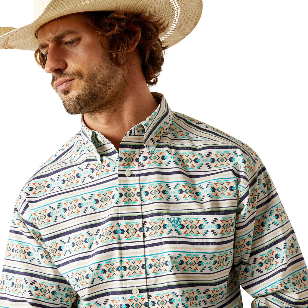 Ariat Mens Judge Classic Fit L/S Shirt (10054694) Teal