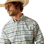 Ariat Mens Judge Classic Fit L/S Shirt (10054694) Teal