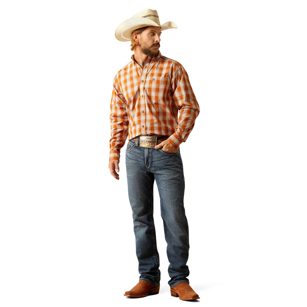 Ariat Mens Pro Series Julius Classic Fit L/S Shirt (10054741) Rust
