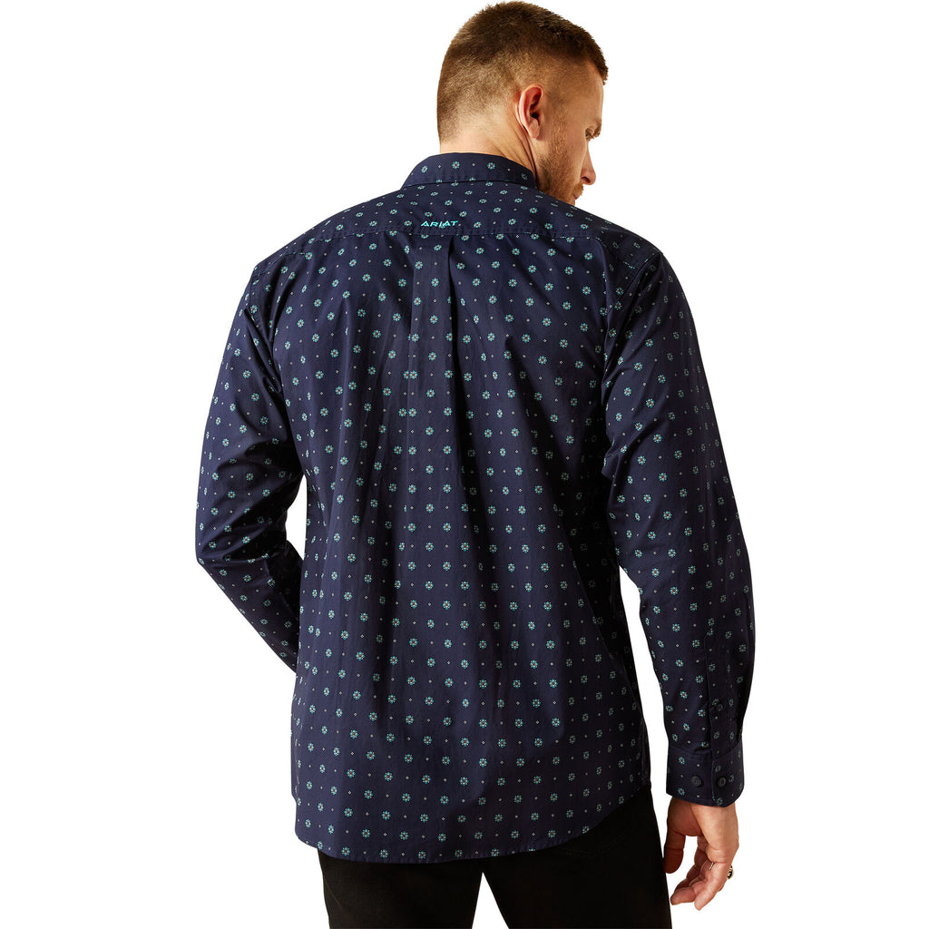 Ariat Mens Jacobi Classic Fit L/S Shirt (10054695) Navy