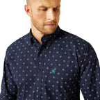 Ariat Mens Jacobi Classic Fit L/S Shirt (10054695) Navy
