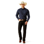 Ariat Mens Jacobi Classic Fit L/S Shirt (10054695) Navy