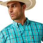 Ariat Mens Pro Series Jessie Fitted L/S Shirt (10054737) Turquoise